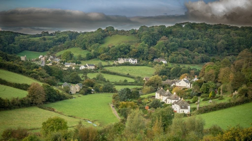 Branscombe village, East Devon, England