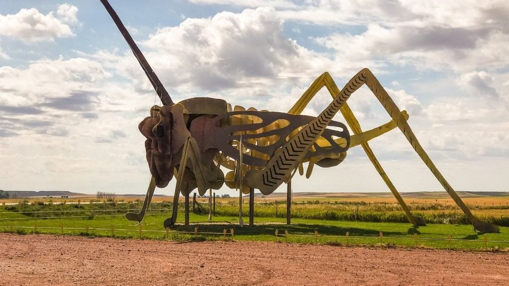 The best giant roadside attractions across America. In photo: Enchanted Highway, Gladstone to Regent, North Dakota