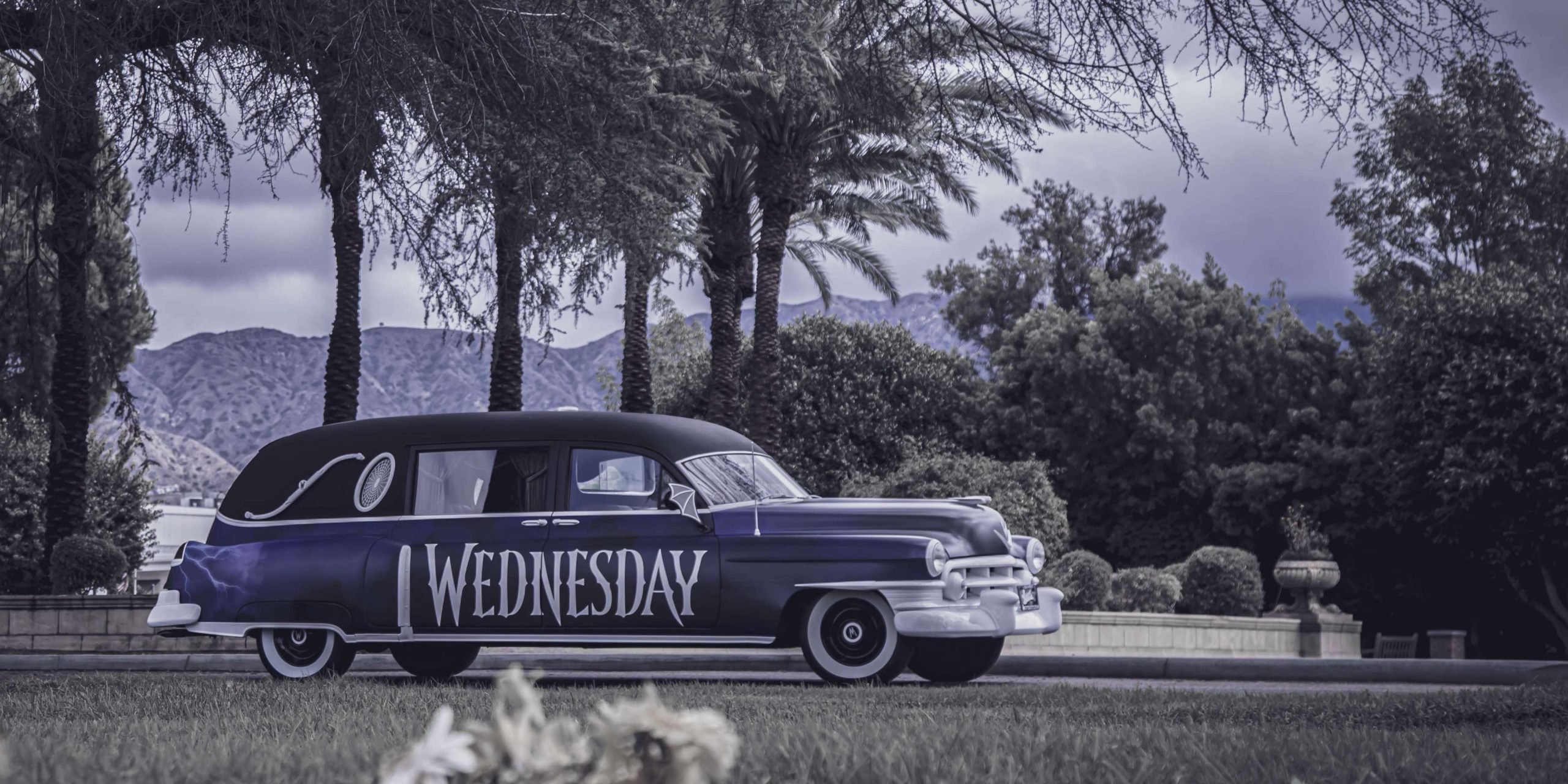 Book Wednesday Addams family hearse on Turo - Field Notes: The Turo blog