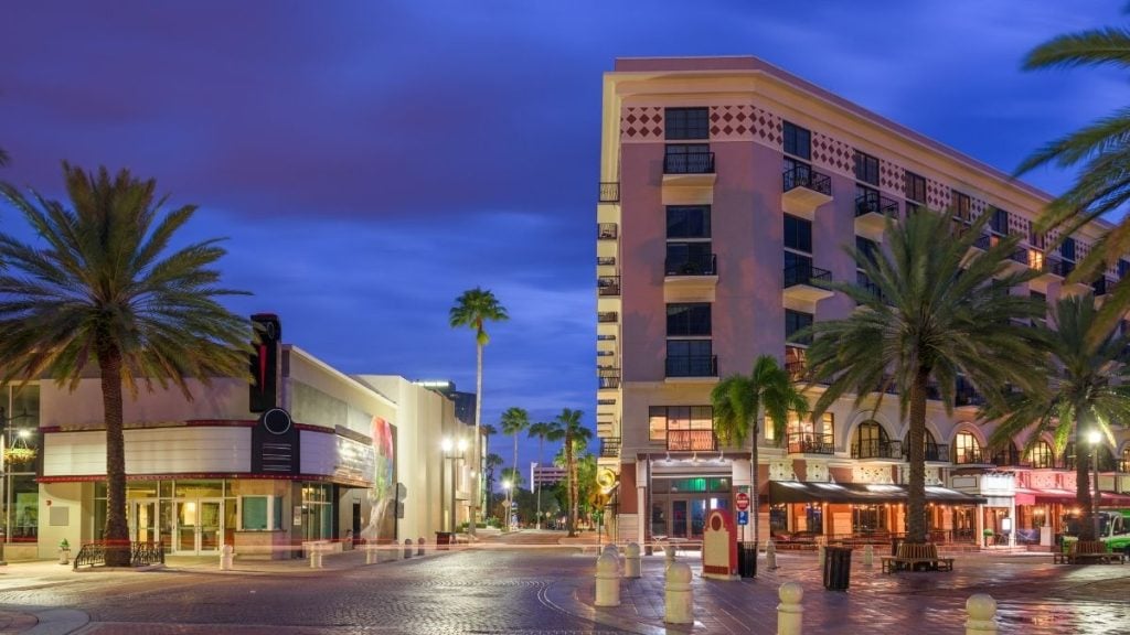 Clematis Street, West Palm Beach, Florida