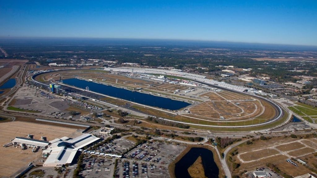 Orlando to Miami Drive. In photo: Daytona International Speedway