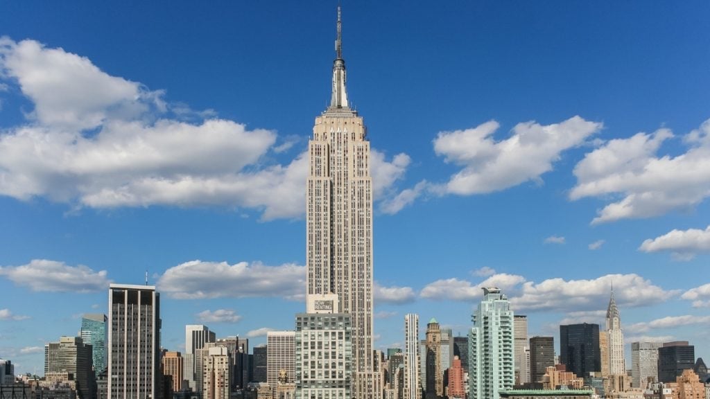 New York to Chicago drive. In photo: Empire State Building, New York