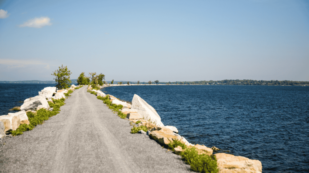 Boston to Montreal drive in image Island Line Trail, Burlington, Vermont