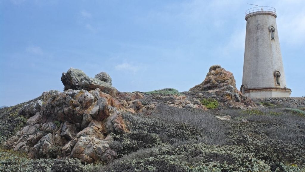 Los Angeles to San Francisco drive. In photo: Piedras Blancas Light Station, San Simeon, California