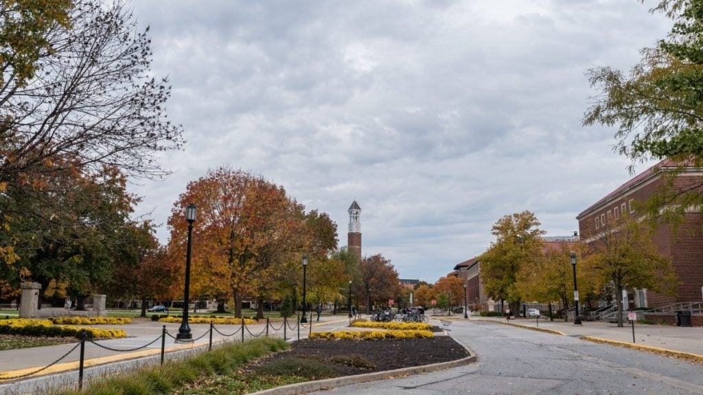Purdue University campus in autumn, West Lafayette, Indiana