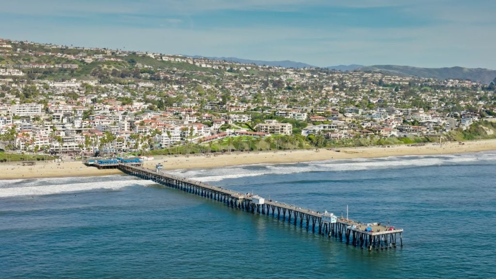San Diego to LA Drive. In photo: San Clemente Pier, San Clemente, California