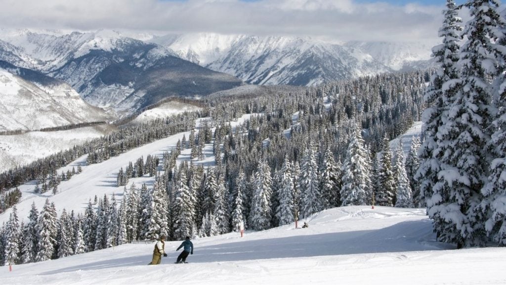 Drive from Denver to Aspen, Colorado. In photo: Vail Ski Resort, Vail, Colorado
