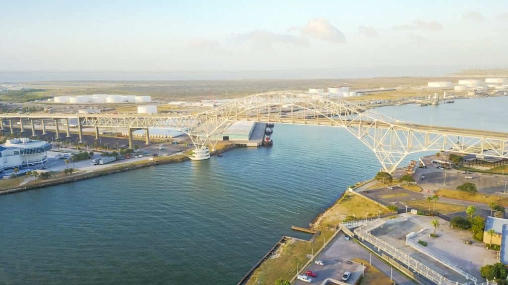 Corpus Christi aerial view, Corpus Christi, Texas