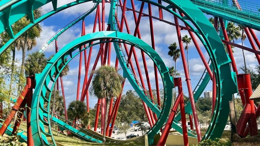 Kumba roller coaster, Busch Gardens Tampa Bay, Florida