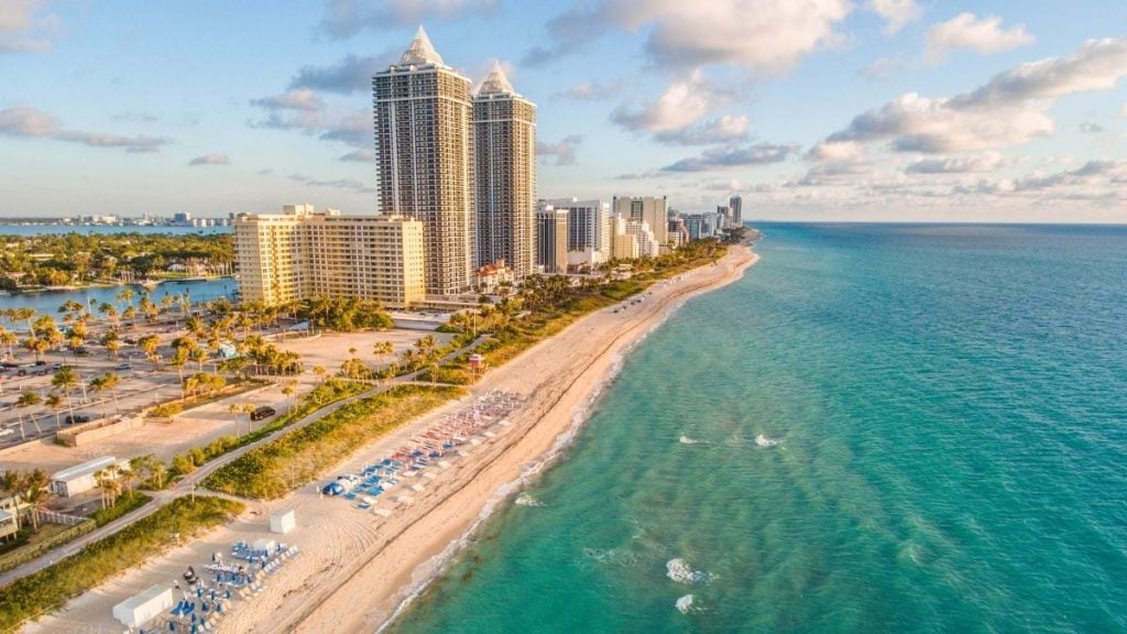 Miami to Orlando Drive. In photo: Miami Beach, Miami, Florida