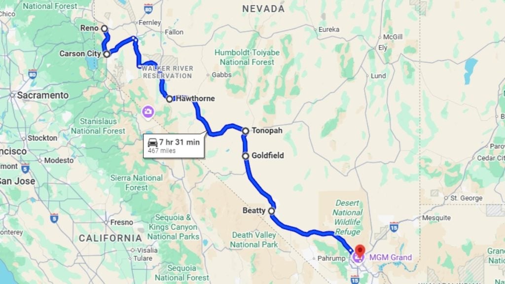 Reno to Vegas Drive: The ultimate road trip guide | Field Notes: The ...