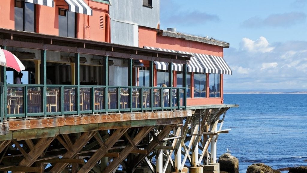 San Francisco to San Diego road trip. In photo: Fish Hopper Seafood & Steaks, Cannery Row, Monterey, California
