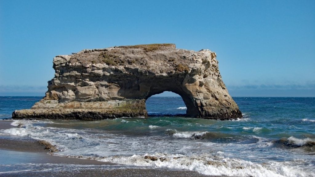 San Francisco to Los Angeles drive. In photo: Natural Bridges State Beach, Santa Cruz, California