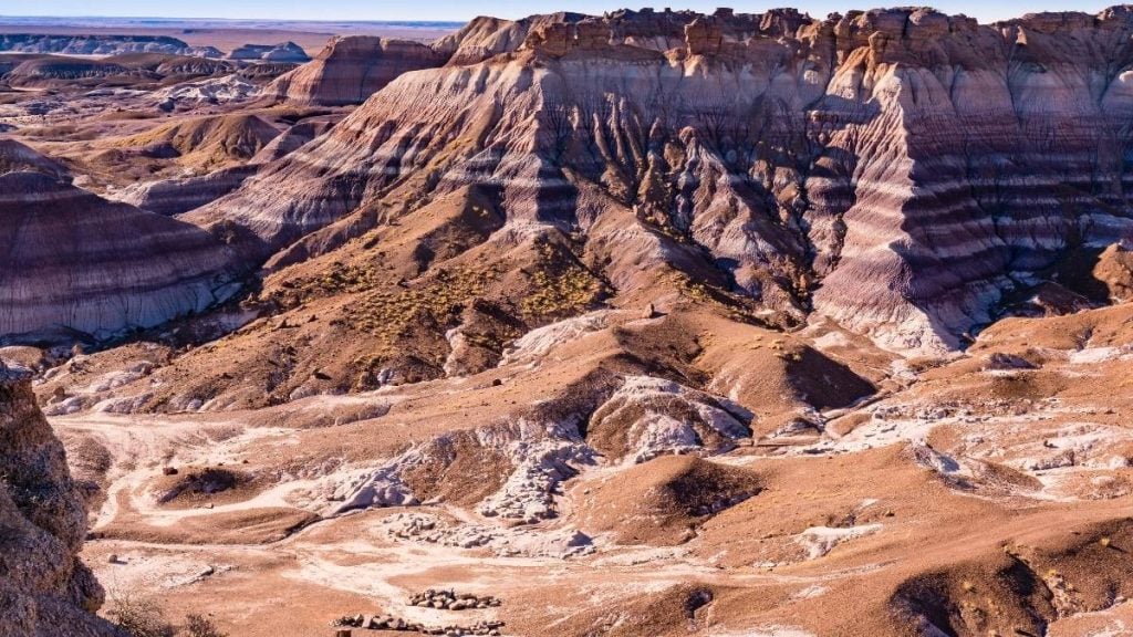 How long does it take to drive Route 66?. In photo: Petrified Forest National Park, Arizona