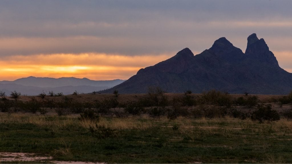 Phoenix to Tucson drive. In photo: Picacho Peak, Picacho, Arizona
