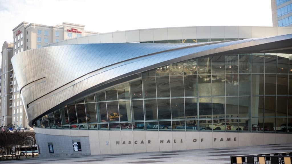 Charlotte to Atlanta drive. In photo: NASCAR Hall of Fame, Charlotte, North Carolina