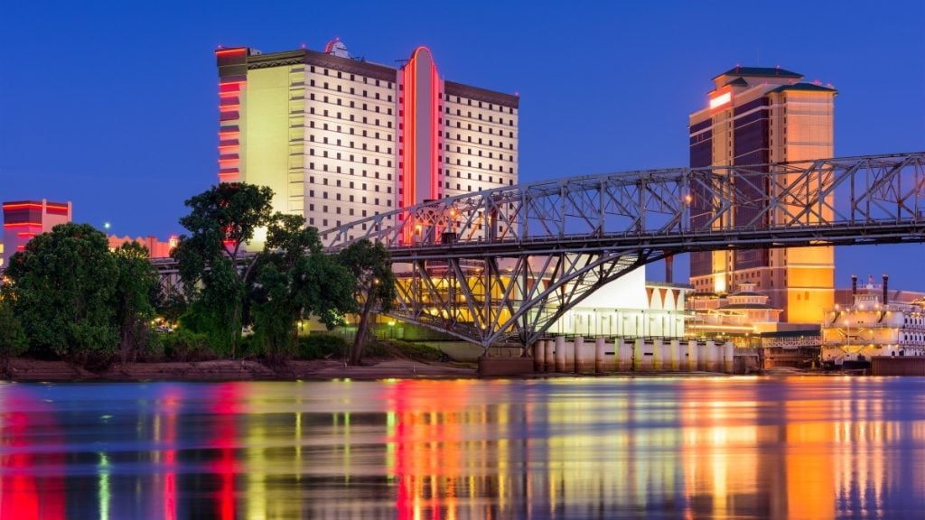 Dallas to New Orleans drive. In photo: Shreveport Riverfront, Shreveport, Louisiana