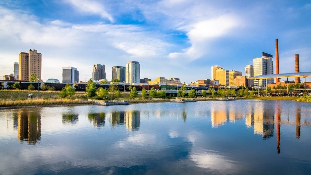 Atlanta to Memphis drive. In photo: Birmingham, Alabama