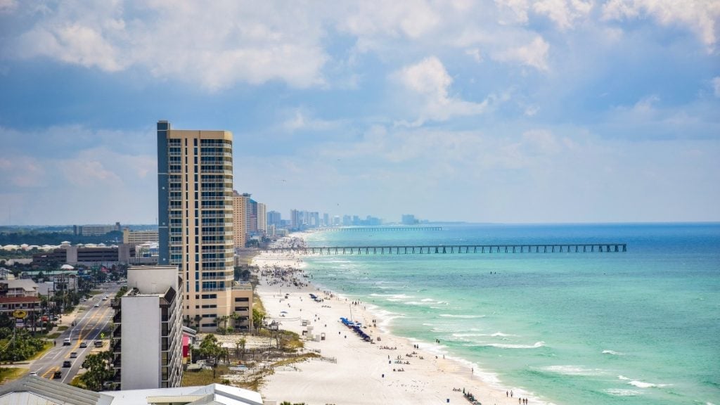 Houston to Orlando road trip. In photo: Panama City Beach, Panama City Beach, Florida