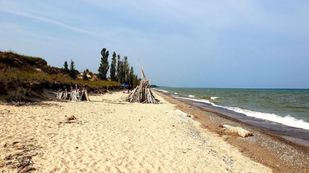 Detroit to Toronto drive. In photo: Pinery Provincial Park, Grand Bend, Ontario