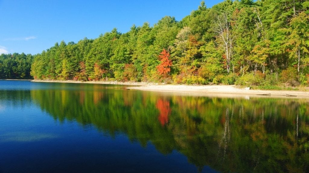 Boston to Philly drive. In photo: Walden Pond State Reservation, Concord, Massachusetts