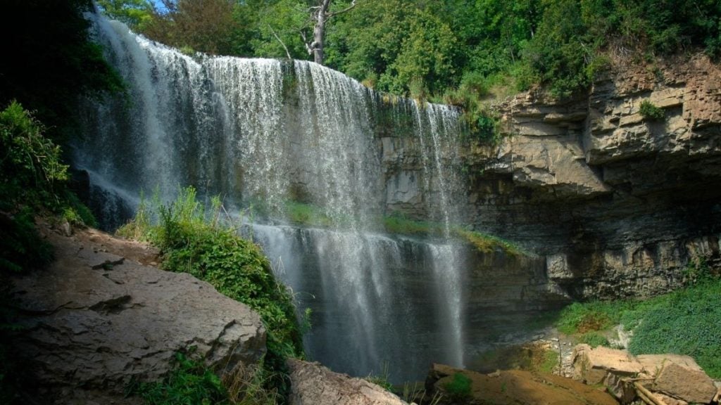 Detroit to Toronto drive. In photo: Webster’s Falls, Hamilton, Ontario
