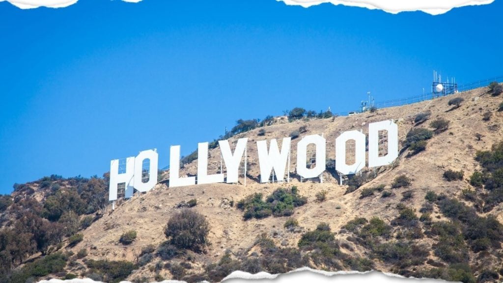 Vegas to LA drive. In photo: Hollywood Sign, Los Angeles, California