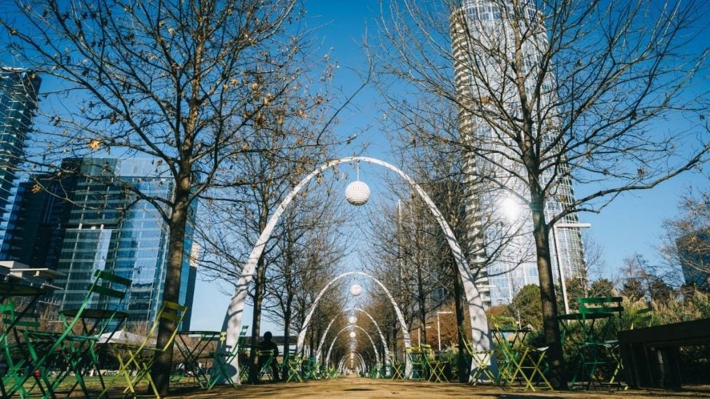 Austin to Dallas drive. In photo: Klyde Warren Park, Dallas, Texas