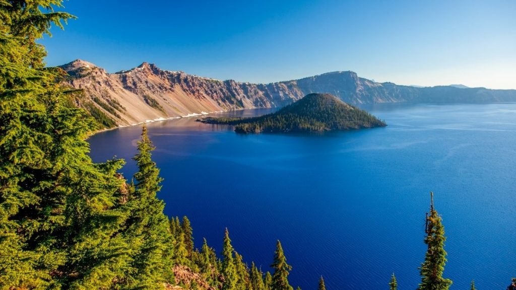 The 10 best places to see on an Oregon road trip. In photo: Crater Lake National Park, Crater Lake, Oregon