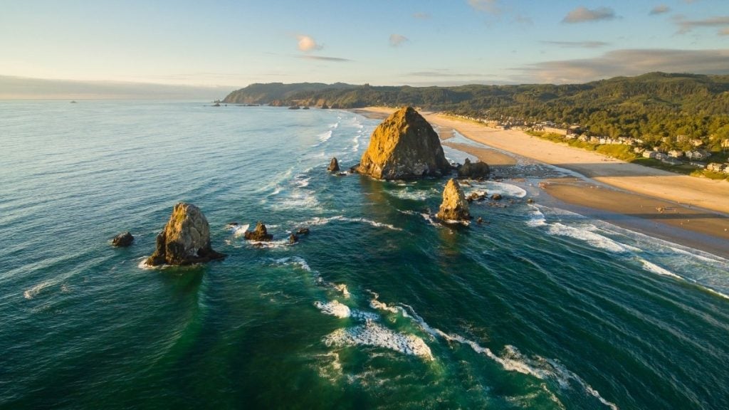 Cannon Beach & Haystack Rock, Cannon Beach, Oregon