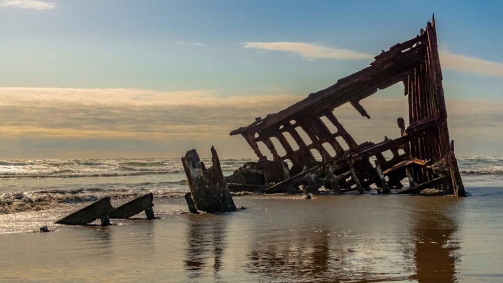 Oregon coast road trip. In photo: Fort Stevens State Park, Astoria, Oregon