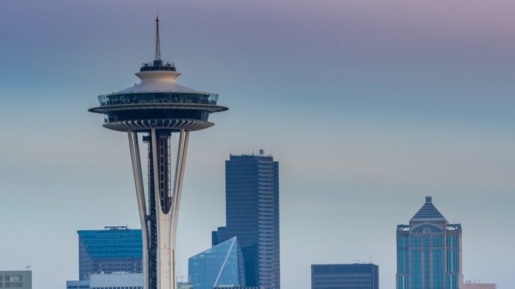 The perfect USA West Coast road trip. In photo: Space Needle, Seattle, Washington