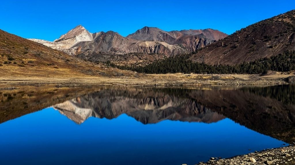 California's highest drive-to campground. In photo: Saddlebag Lake, California