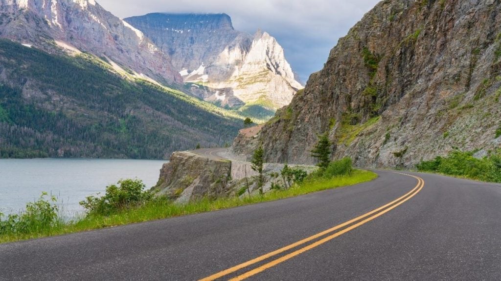 Things to see in Glacier National Park. In photo: Going-to-the-Sun Road, West Glacier, Montana