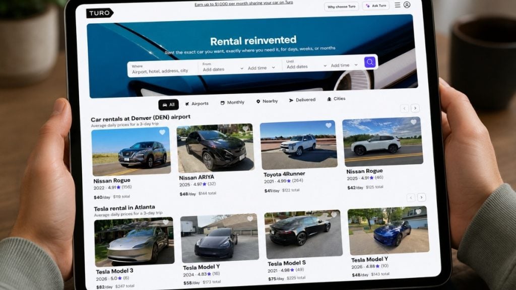 Vehicle selection: browse and book the exact car you want