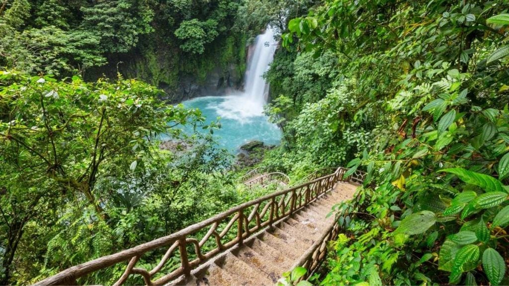 Rio Celeste Waterfall, Tenorio Volcano National Park, Costa Rica