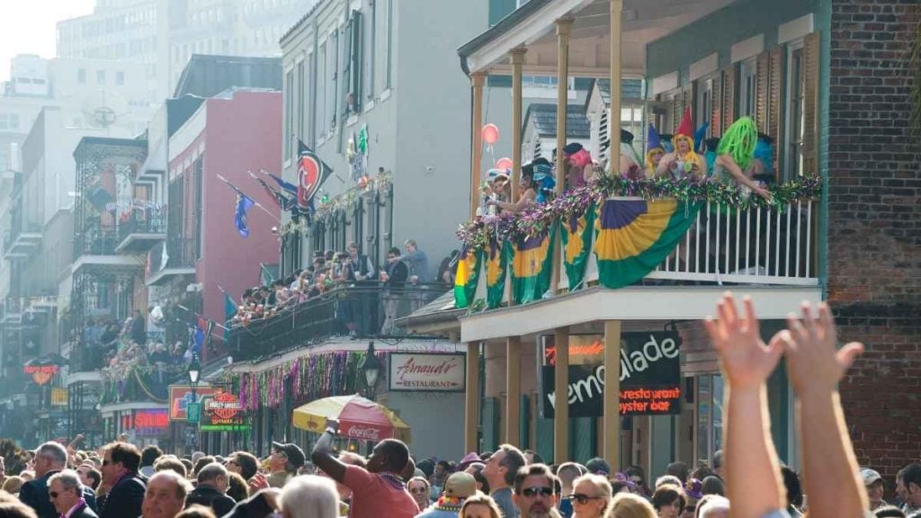 The best things to see in New Orleans. In photo: Mardi Gras, New Orleans, Louisiana