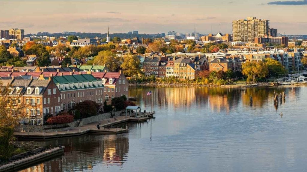 The best day trips from Washington, DC. In photo: Old Town Alexandria waterfront, Alexandria, Virginia