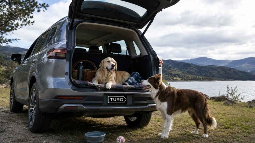 Can you bring a dog in a rental car?