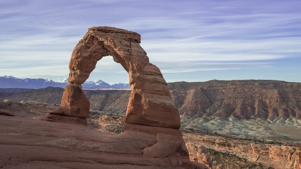 The ultimate Utah national parks road trip. In photo: Delicate Arch, Moab, Utah