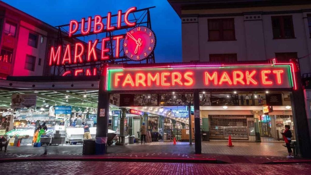 The best things to see in Seattle. In photo: Pike Place Market, Seattle, Washington