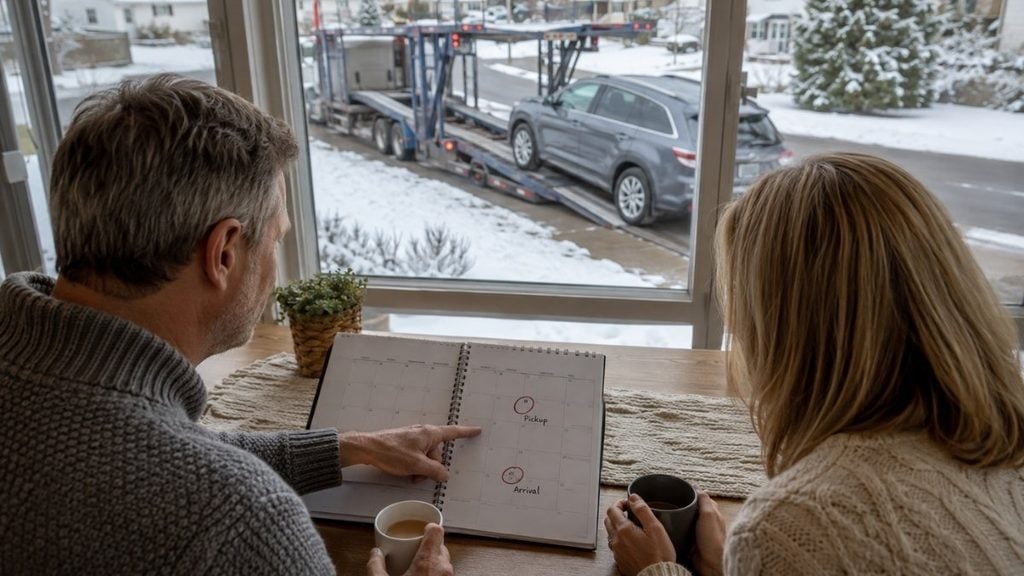 Snowbird car shipping planned for a winter destination