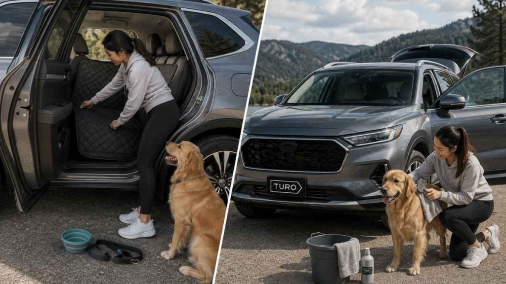 Tips for traveling with your dog in a rental car