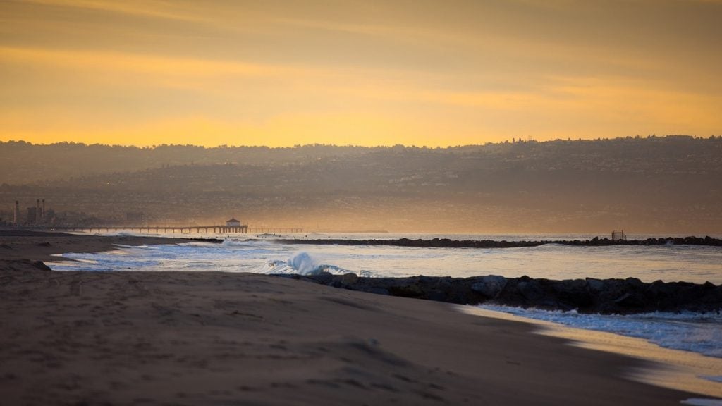Things to do near LAX. In photo: Dockweiler State Beach, Los Angeles, California