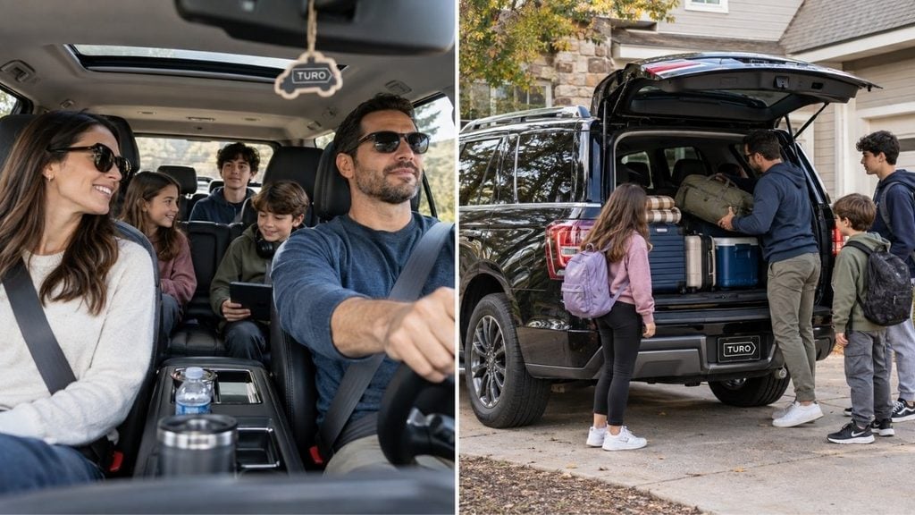 Large SUVs for family travel and high-demand Turo bookings.