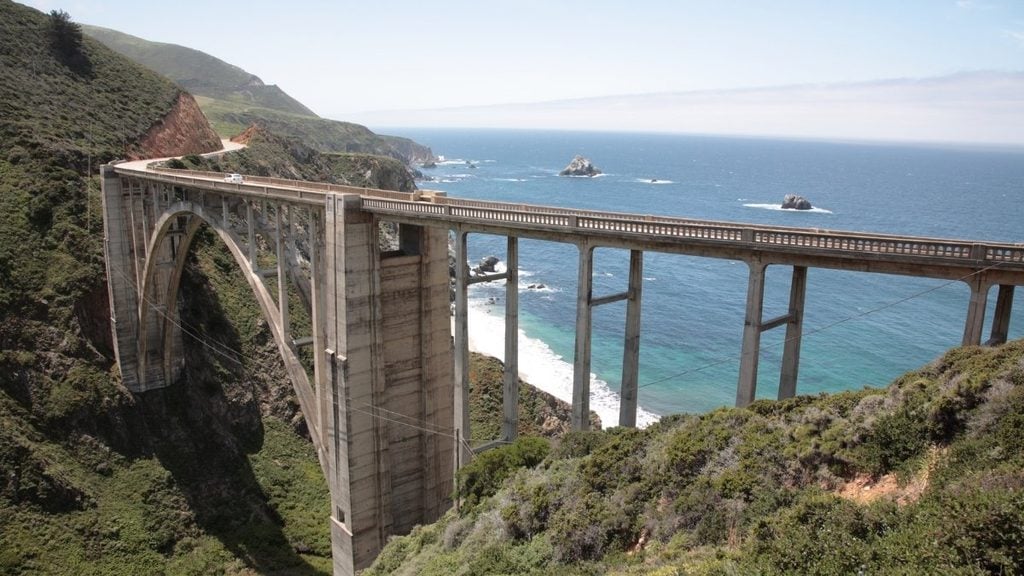 Big Sur drive. In photo: Bixby Creek Bridge, Big Sur, California